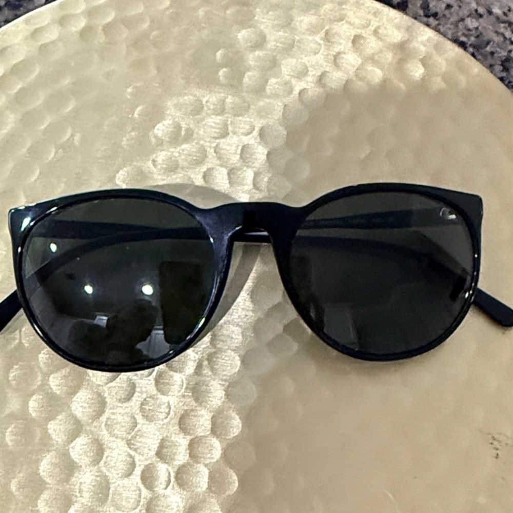Ralph Lauren Round Classic Black Sunglasses